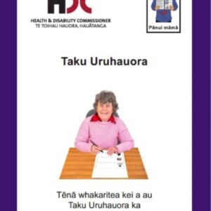 Front cover of the Easy Read My Health Passport in te reo Māori